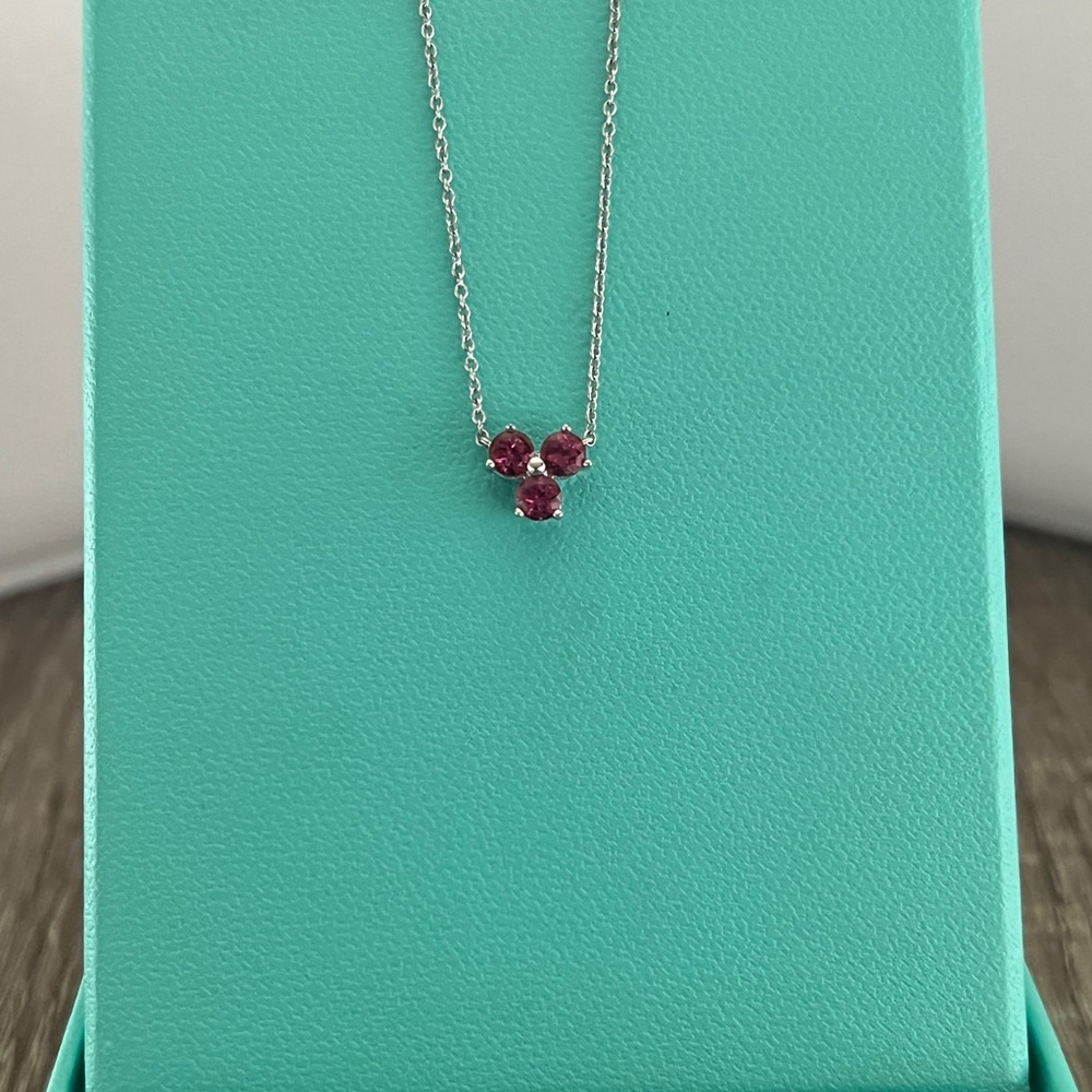 Pink‎ tourmaline necklace